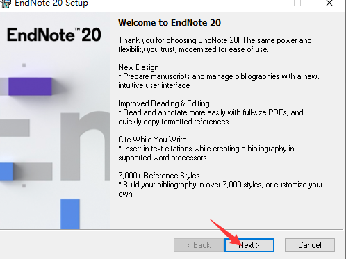 endnote20安装教程